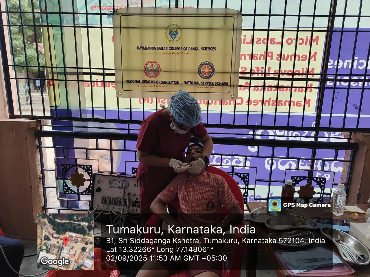 Dental screening and treatment camp